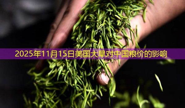 2025年11月15日美国大旱对中国粮价的影响