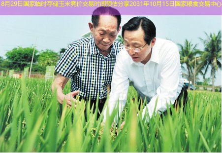 8月29日国家临时存储玉米竞价交易时间预估分享2031年10月15日国家粮食交易中心