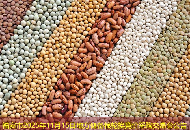 福安市2025年11月15日地方储备粮轮换竞价采购交易会公告