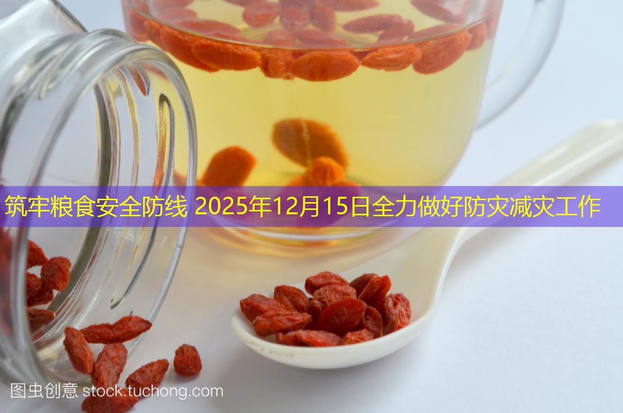 筑牢粮食安全防线 2025年12月15日全力做好防灾减灾工作
