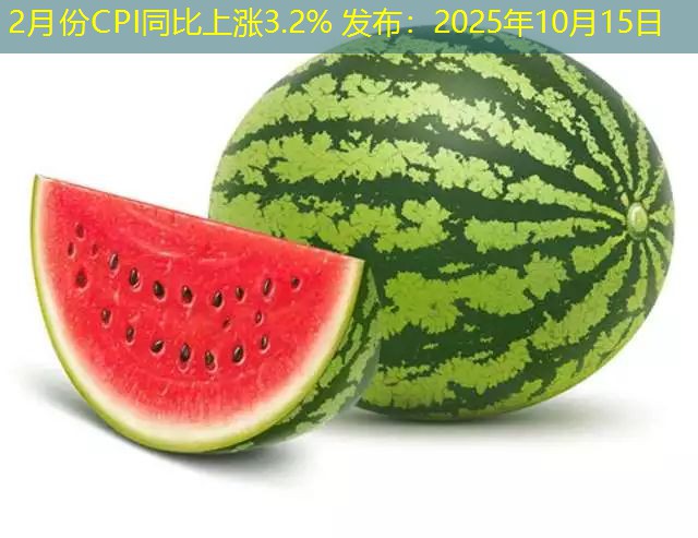 2月份CPI同比上涨3.2% 发布：2025年10月15日