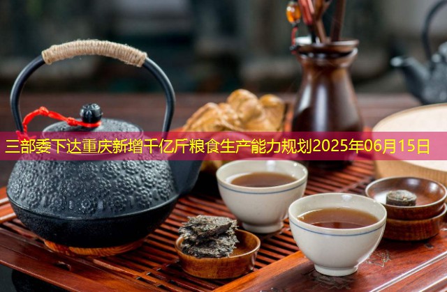 三部委下达重庆新增千亿斤粮食生产能力规划2025年06月15日