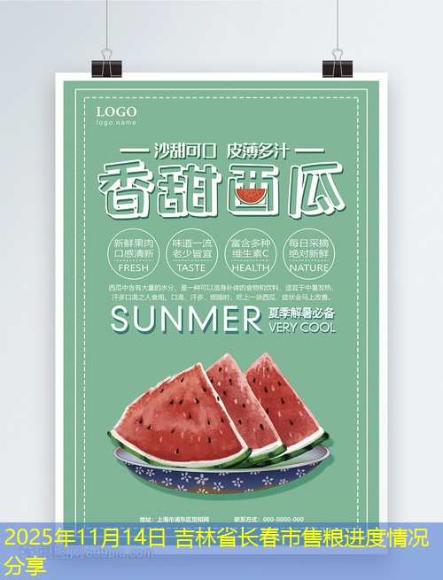 2025年11月14日 吉林省长春市售粮进度情况分享
